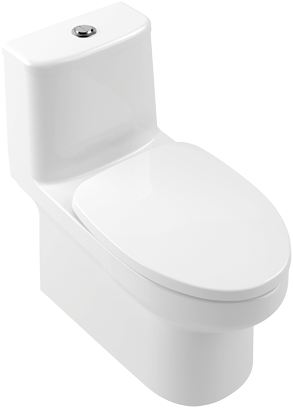 Subway 3.0 WC monobloc, modèle sur pied, avec TwistFlush, Blanc