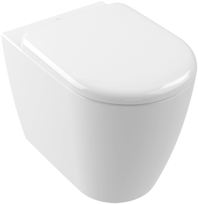 Skyla TwistFlush Washdown toilet, rimless, floor-standing, with <p>TwistFlush</p>, White Alpin