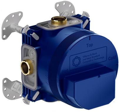 Universal Taps & Fittings Easy-Box Universal-Einbaukörper,für Wandmontage, Rund, Messing