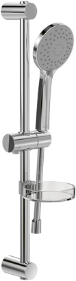 Universal Showers Shower set with three features, for wall-mounted, Matt Black