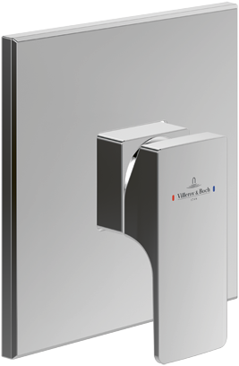 Architectura Square Concealed single-lever bath / shower mixer , Brushed Gold