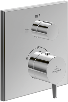 Conum Unterputz-Thermostat mit Einwege-Mengenregulierung, Brushed Gold