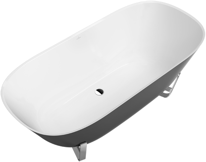 Antheus Baignoire en îlot Couleur à la demande , 1750x800mm, Stone White