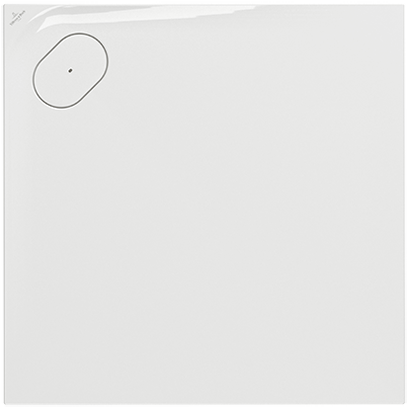 Ecora Square shower tray, 900x900x35mm, White Alpin