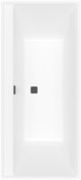 Villeroy & Boch Collaro rechteckige Badewanne, 1800x800mm, Stone White