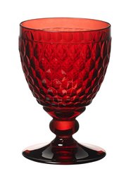 Boston col. Red wine goblet red