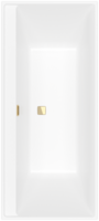Villeroy & Boch Collaro rechteckige Badewanne, 1800x800mm, Stone White