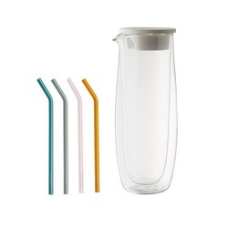 Artes.H&C.Bev. Carafe avec pailles
