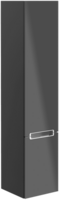 Villeroy & Boch Subway 2.0 Hochschrank, 2 Türen, 350x1650x370mm, Korpus: Volcano Black, Front: Volcano Black
