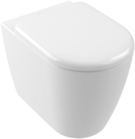 Villeroy & Boch Skyla TwistFlush Washdown toilet, rimless, floor-standing, with <p>TwistFlush</p>, White Alpin