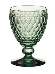 Boston col. Red wine goblet green